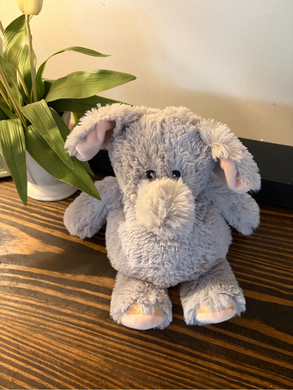 Warmies microwavable Plush Gray Elephant Stuffed Animal